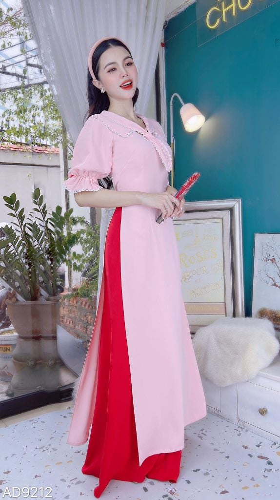 Áo Dài Nơ Student AD9212 (áo lẻ)
