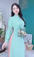Áo Dài Cổ Tàu Ren Tay Nối AD9220 (áo lẻ)