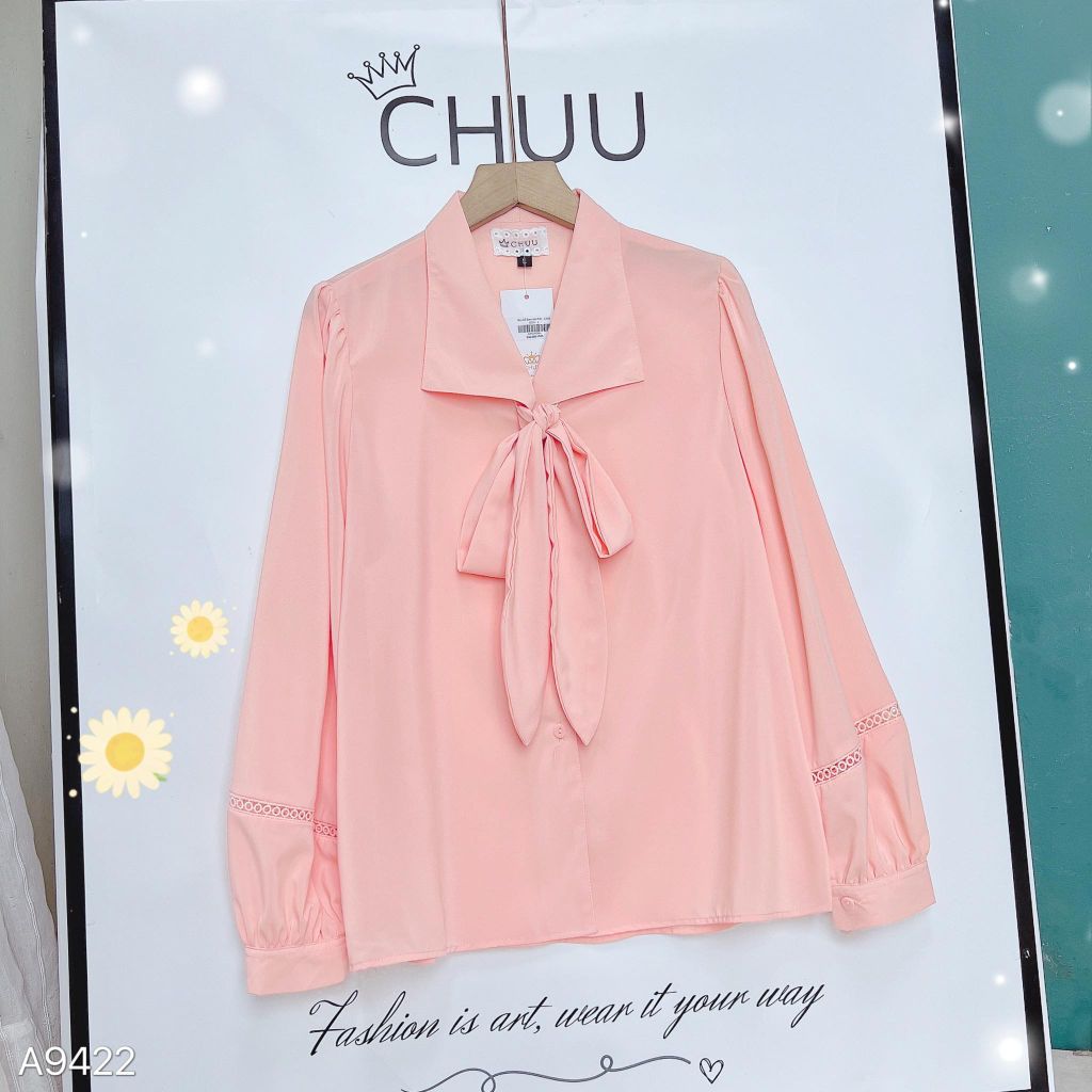 Áo Cổ Sam Nơ Rời A9001.9422