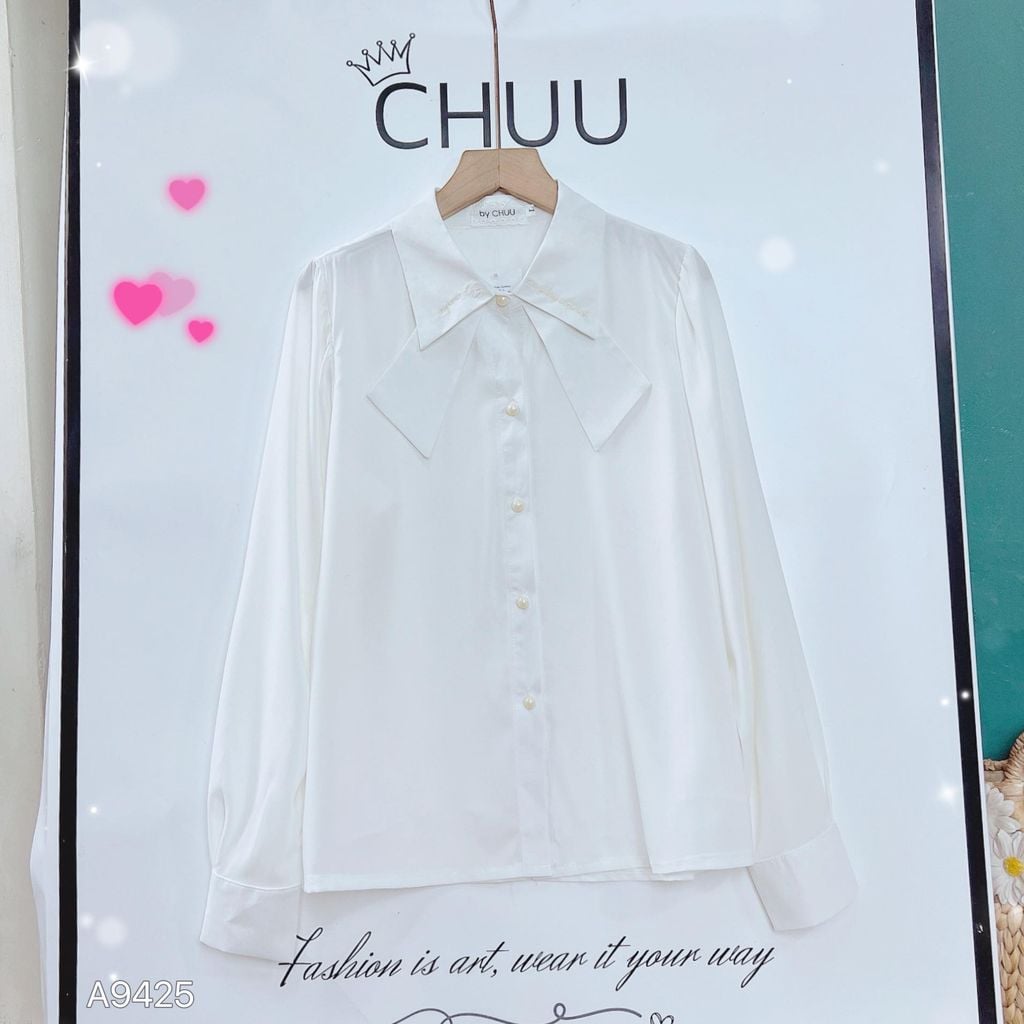 Áo Sơ Mi Cổ Thêu Commo A9425