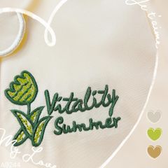 Áo Thêu Chữ Vitality (PK) A9244