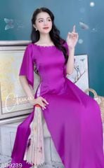 Áo Dài Cổ Thuyền Tay Xéo AD9239 (áo lẻ)
