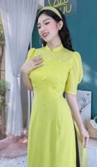 Áo Dài 4T Hoa Mai 3D AD9192 (áo lẻ)