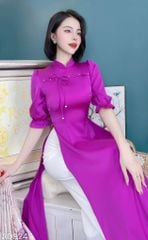 Áo Dài Ánh Nhung Nơ Đôi AD9247 (áo lẻ)