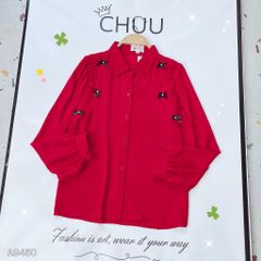 Áo Sơ Mi 6 Nơ Ngọc A9450