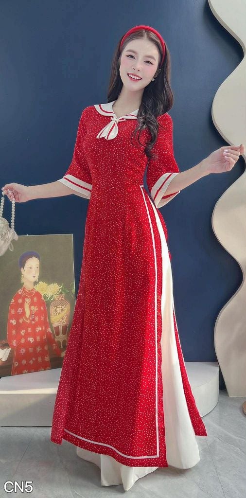 Áo Dài Hải Quân AD2933 (Áo lẻ)