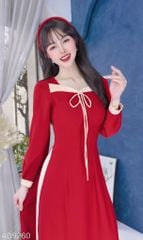 Áo Dài Cổ Lượn Cánh Én AD9002.9260 (áo lẻ)