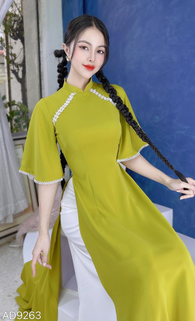 Áo Dài Tay A Ren Vic AD9263 (áo lẻ)