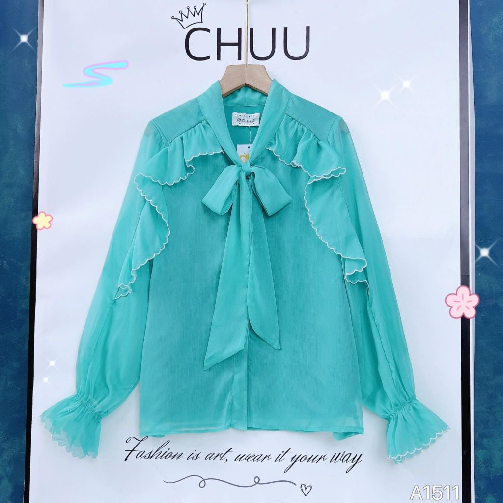 Áo Sơ Mi Tay Bèo Sóng A1511