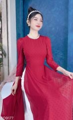 Áo Dài 4 Tà Bông Tuyết Ngọc AD9177 (áo lẻ)