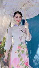 Áo Dài 4 Tà Sơn Hà AD9003.9276 (áo lẻ)