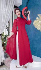 Áo Dài 4 Tà Sơn Hà AD9003.9276 (áo lẻ)