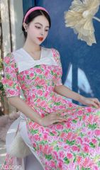 Áo Dài Hoa Nơ Xốp AD8096 (áo lẻ)