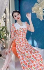 Áo Dài Hoa Nơ Xốp AD8096 (áo lẻ)
