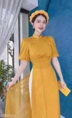 Áo Dài 4 Tà Nhún Eo AD9003.9233 (áo lẻ)