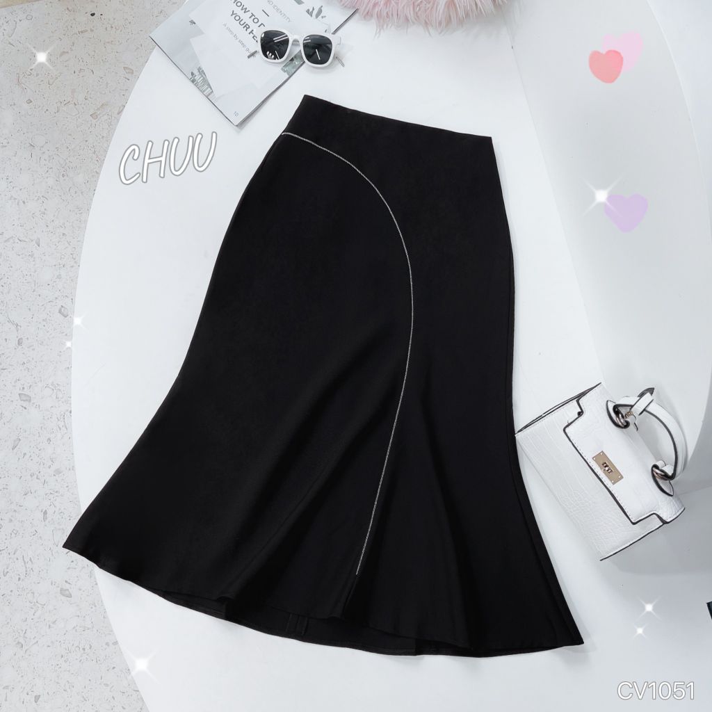 Chân Váy Đuôi Cá Viền Khóa 73cm CV1051