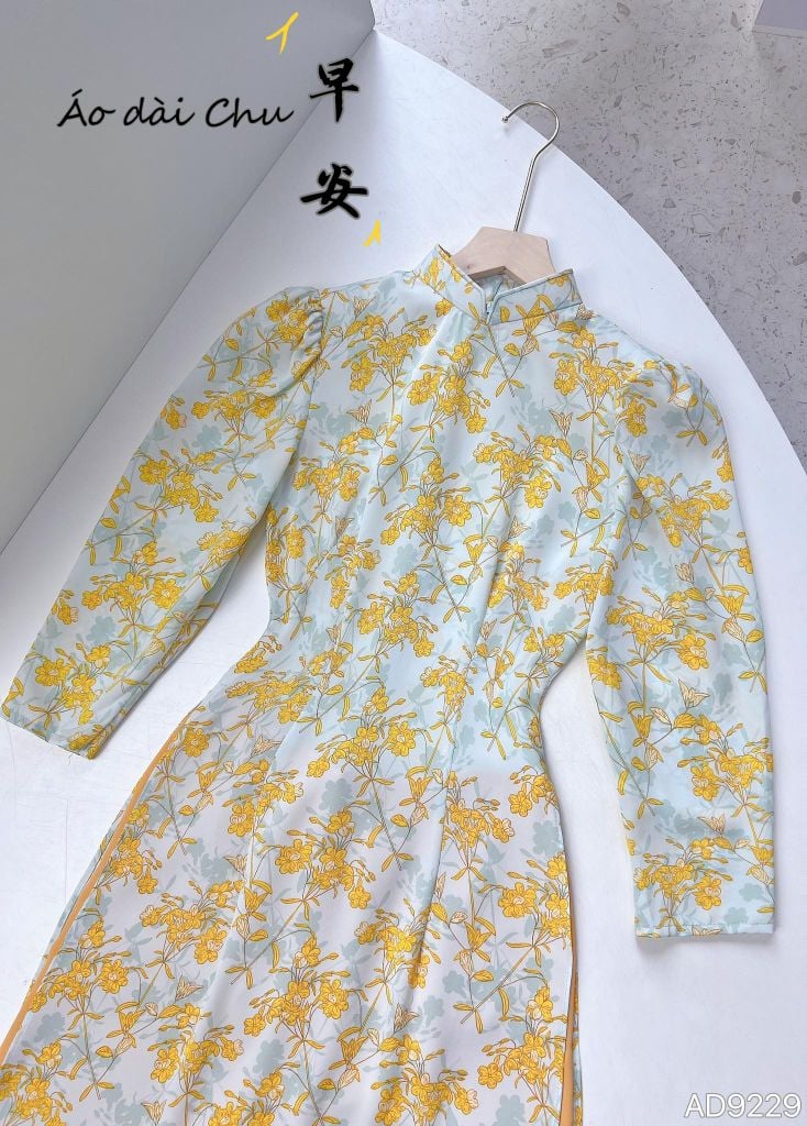 Áo Dài Thạch Anh TT Tay Bồng AD9229 (áo lẻ)