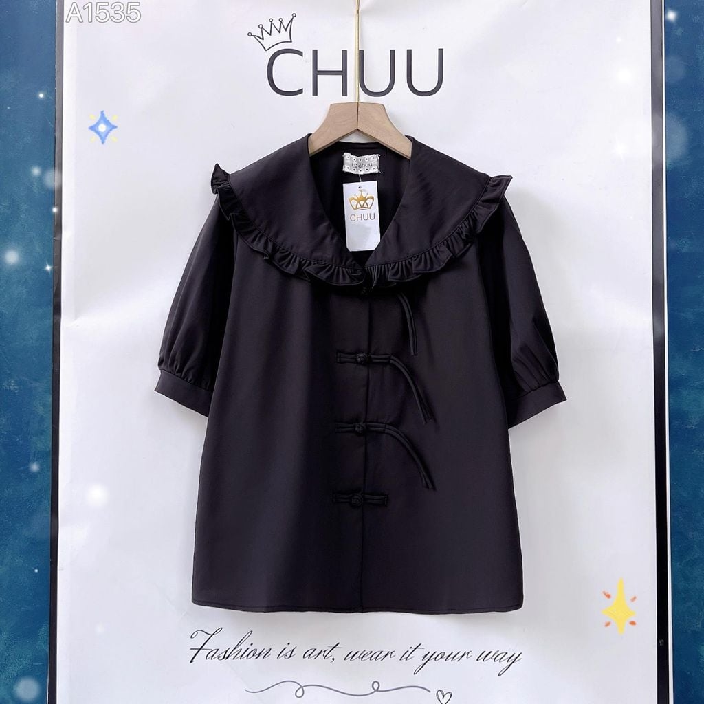 Áo Sơ Mi Nút Tú Cầu A1535