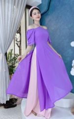 Áo Dài Chip Chip Cổ Yếm AD9292 (áo lẻ)