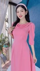 Áo Dài Cổ Đổ Bắn Ngọc AD9001.9234 (áo lẻ)