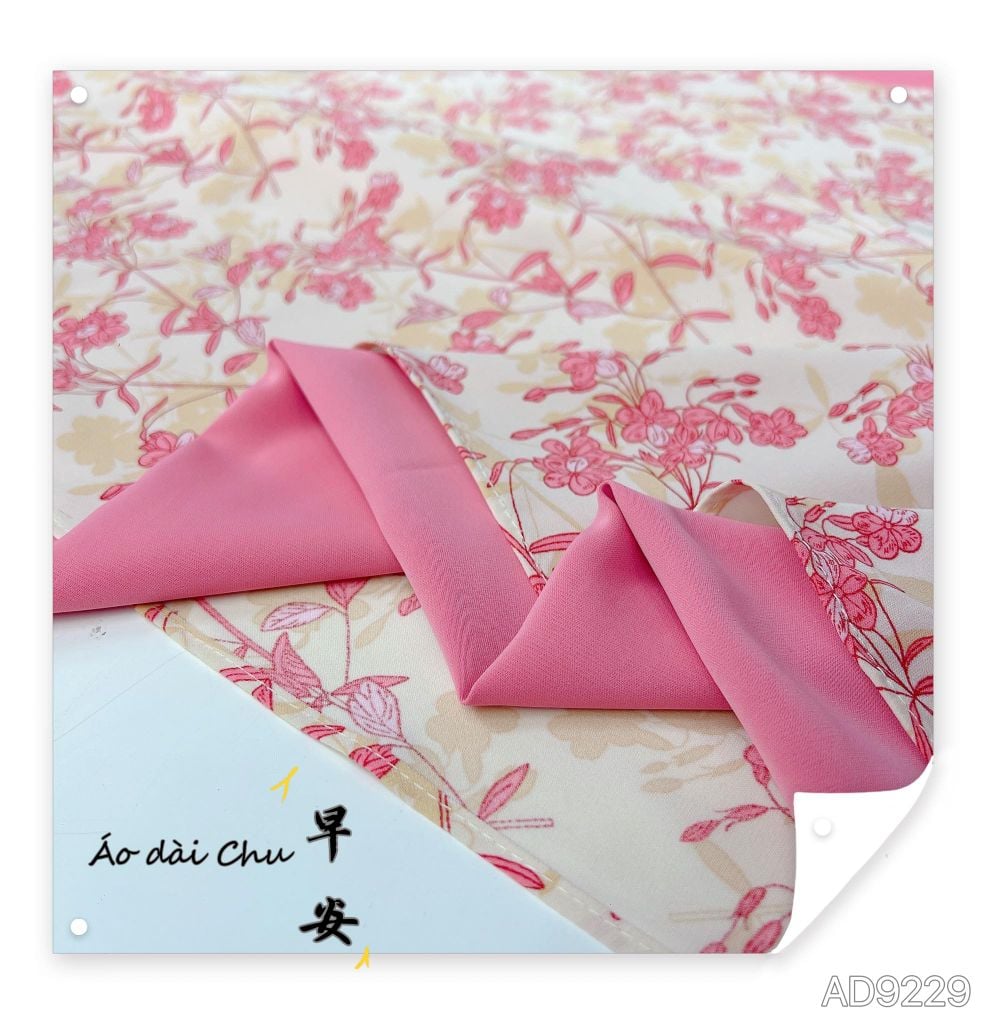 Áo Dài Thạch Anh TT Tay Bồng AD9229 (áo lẻ)