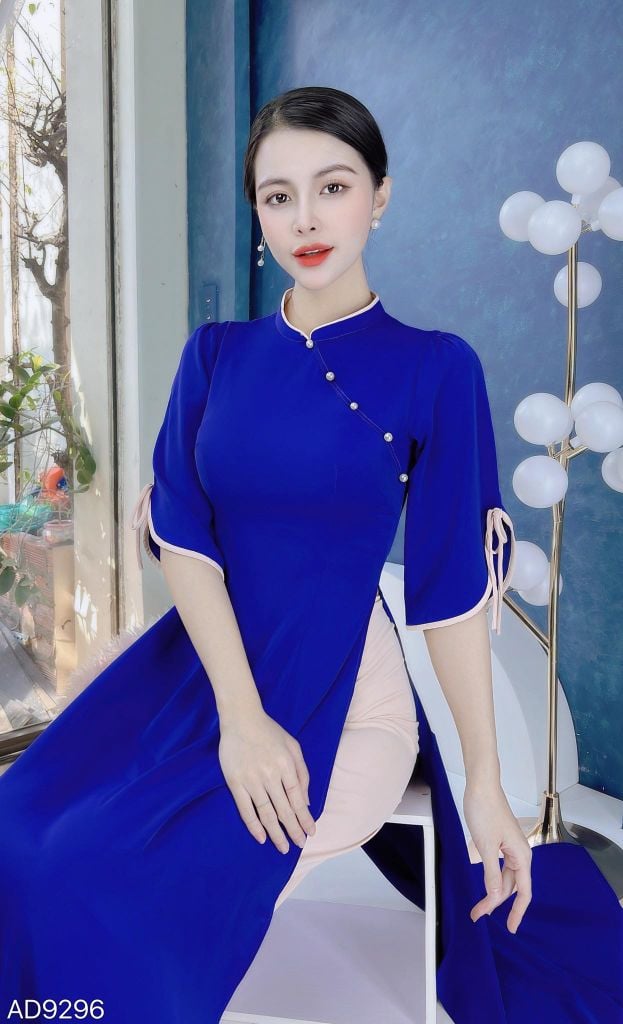 Áo Dài Mango Tay Nấm AD9296 (áo lẻ)