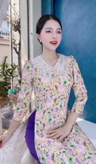 Áo Dài Ren The Leaf AD9253 (áo lẻ)