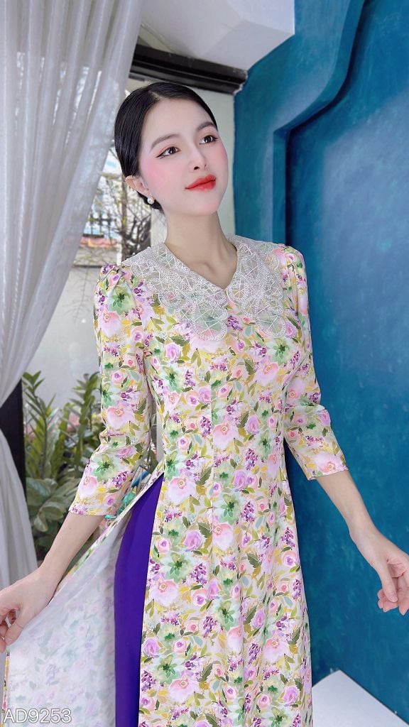 Áo Dài Ren The Leaf AD9253 (áo lẻ)