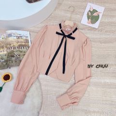 Áo Sơ Mi Đai Cổ Xếp Li A1547