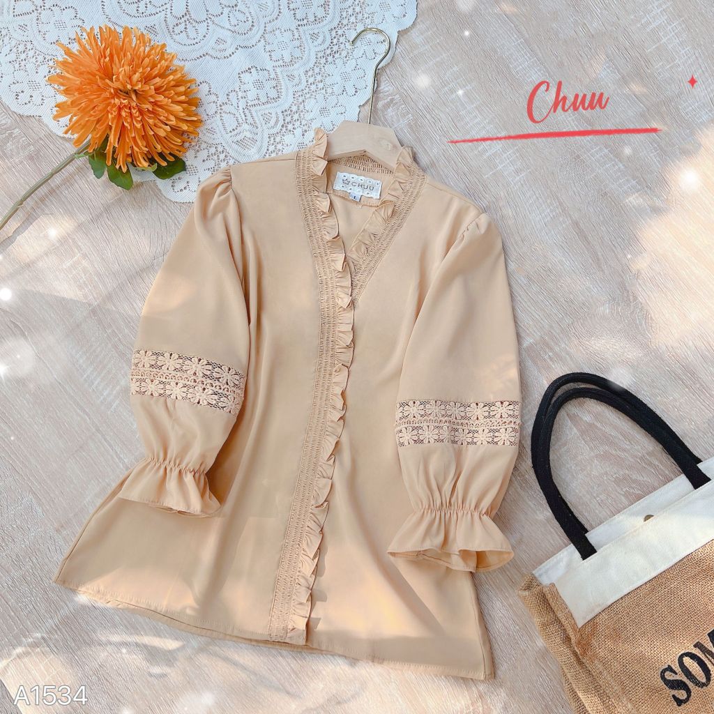 Áo Tay Hoa Cúc Xòe A1534