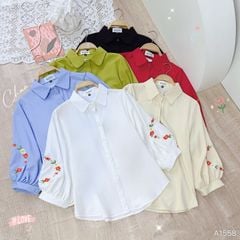 Áo Sơ Mi Thêu Vòng Nguyệt Quế AT9001.1558