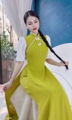 Áo Dài Hồ Điệp Bay AD1304 (áo lẻ)