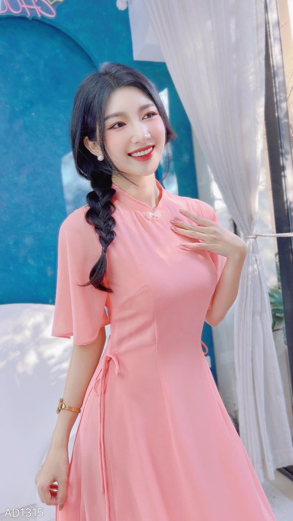 Áo Dài 4 Tà Váy Chiffon AD9003.1315 (áo lẻ)