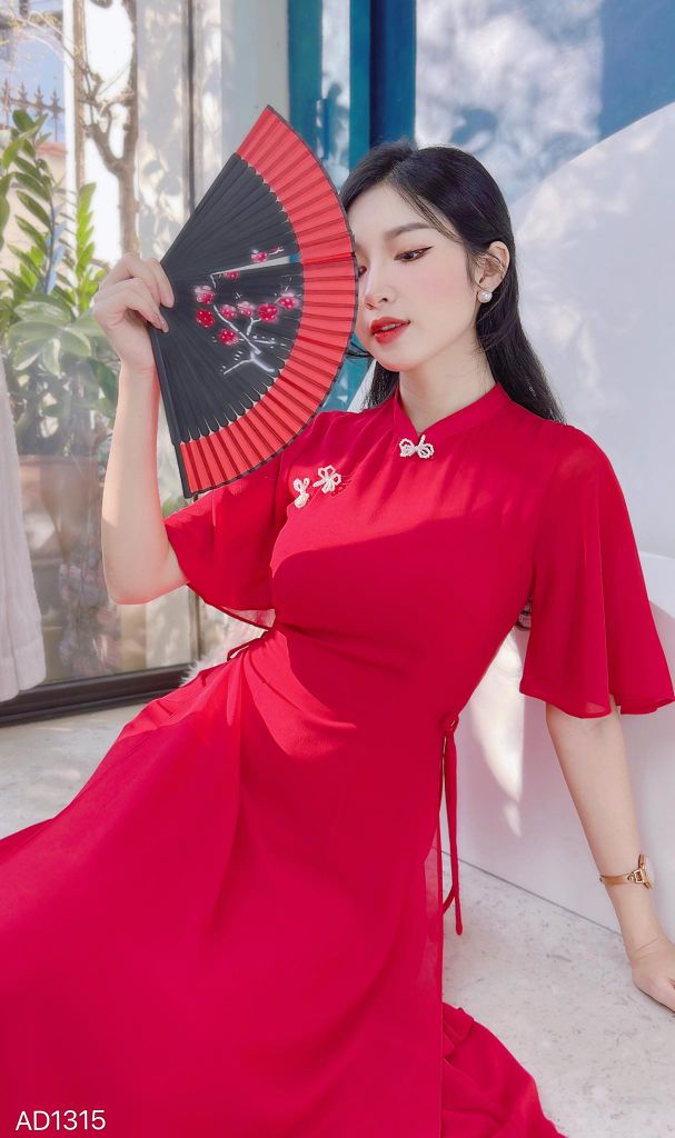 Áo Dài 4 Tà Váy Chiffon AD9003.1315 (áo lẻ)