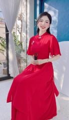 Áo Dài 4 Tà Váy Chiffon AD9003.1315 (áo lẻ)
