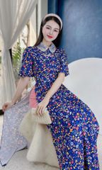 Áo Dài Cổ Sen Viền Cườm AD1320 (áo lẻ)