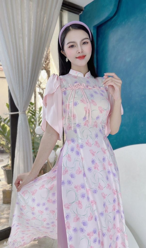 Áo Dài Tay Xẻ Dragonfly AD1316 (áo lẻ)