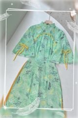Áo Dài Moon Tay Nơ AD1325 (áo lẻ)