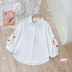 Áo Sơ Mi Thêu Vòng Nguyệt Quế AT9001.1558