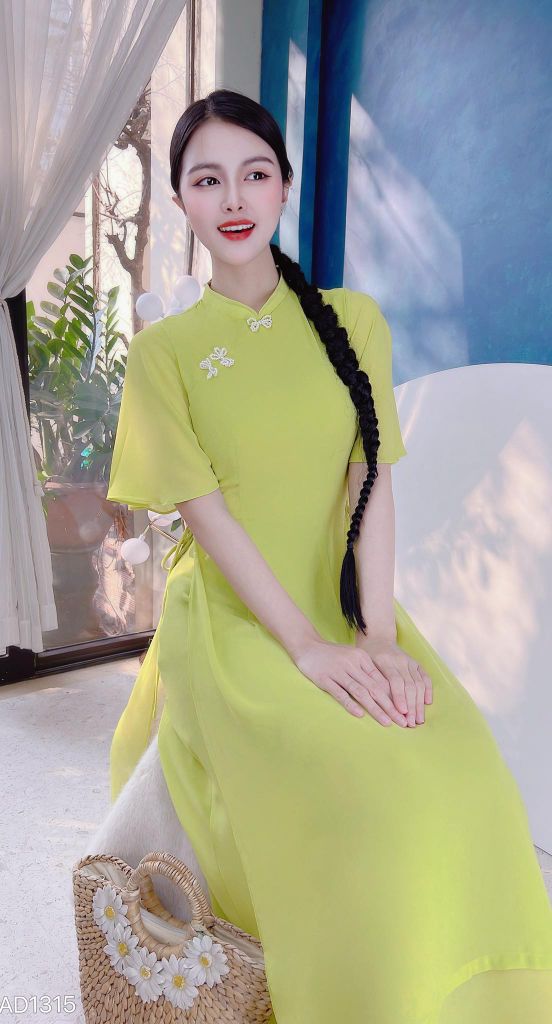 Áo Dài 4 Tà Váy Chiffon AD9003.1315 (áo lẻ)