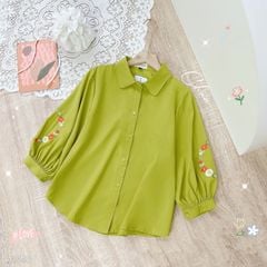 Áo Sơ Mi Thêu Vòng Nguyệt Quế AT9001.1558