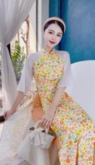 Áo Dài Truyền Thống Tay Tơ AD1332 (áo lẻ)