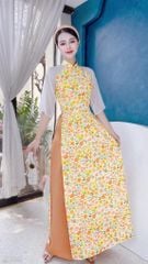 Áo Dài Truyền Thống Tay Tơ AD1332 (áo lẻ)