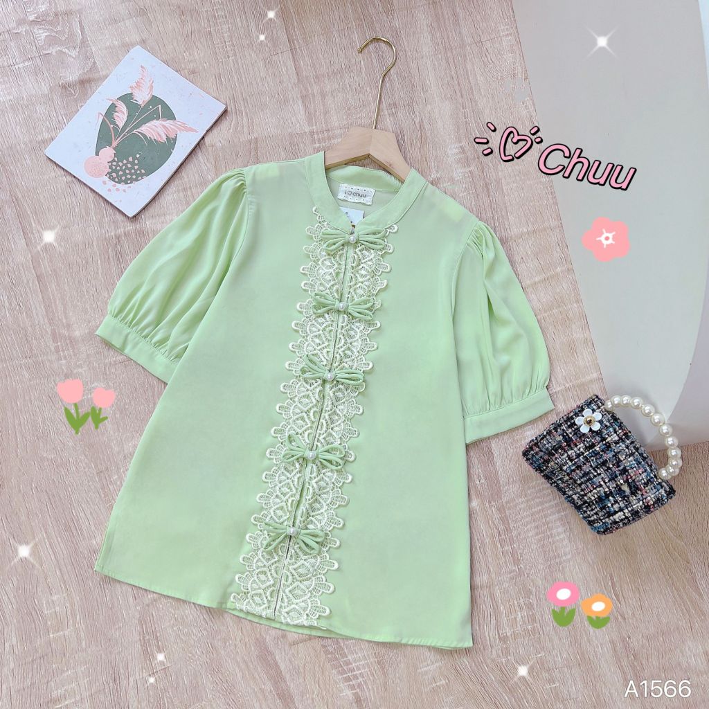Áo Nút Tằm Đôi Cánh A1566