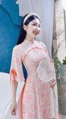 Áo Dài Moon Tay Nơ AD1325 (áo lẻ)