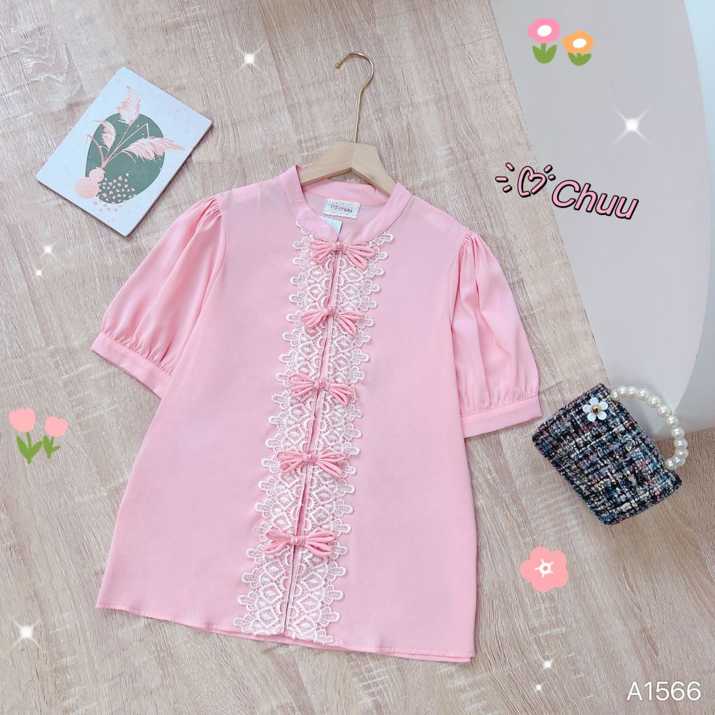 Áo Nút Tằm Đôi Cánh A1566