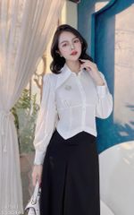 Áo Crop Cổ Nhọn A9001.1581