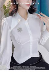 Áo Crop Cổ Nhọn A9001.1581