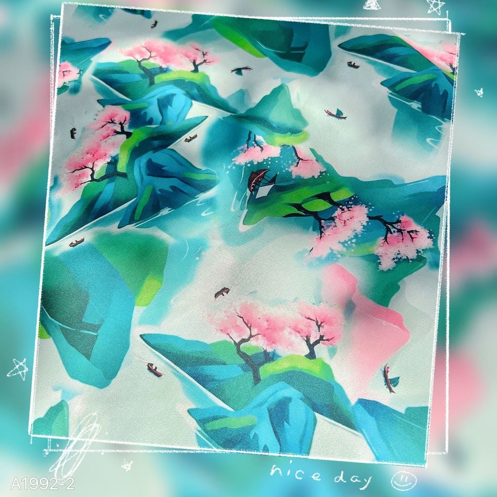 Áo Sơ Mi Tay Ngắn Họa Tiết A1992