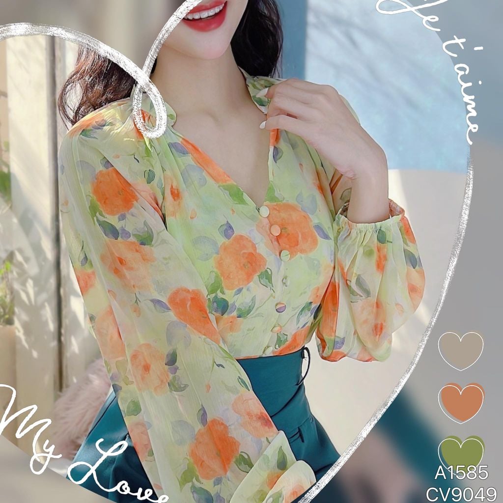 Áo Sơ Mi Tay Ráp Lăng A1585